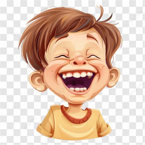 Laughing Cartoon Kid, Cartoon, Boy, Laughing PNG Transparent Image and Clipart for Free Download