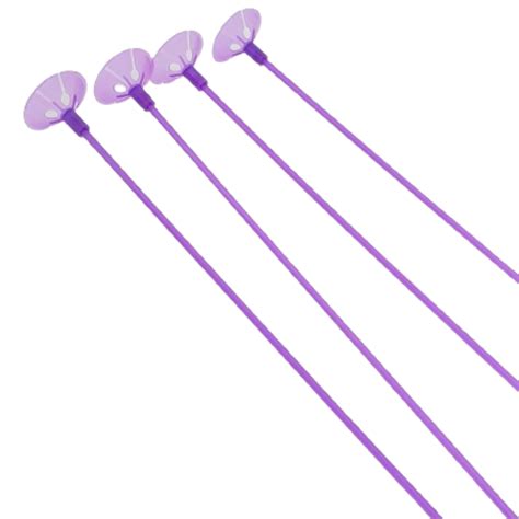 Suporte Vareta Pega Balão 30cm Roxo Fluorescente 10 unid Pular e