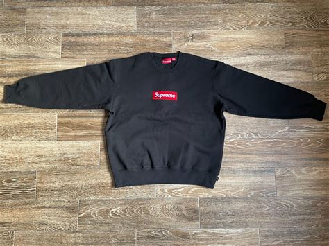 Supreme Box Logo Crewneck Black Largeサイズ スウェット