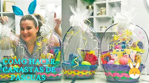 COMO HACER CANASTAS DE PASCUA YouTube