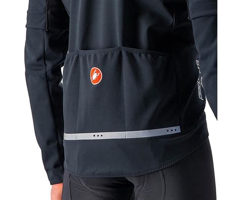 Castelli Perfetto Ros Convertible Jacket Men Light Black Black Reflex