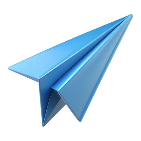 Paper Plane 3d Design 45686427 Png