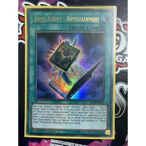 Bài Yugioh Abyss Script Abysstainment Shopee Việt Nam