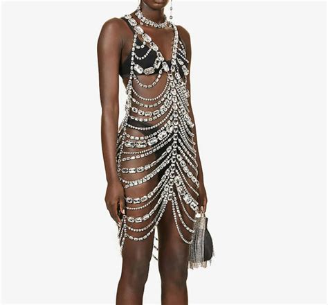 Sexy Fringed Body Chain Sexy Bikini Body Jewelry Rhinestone Etsy Ireland