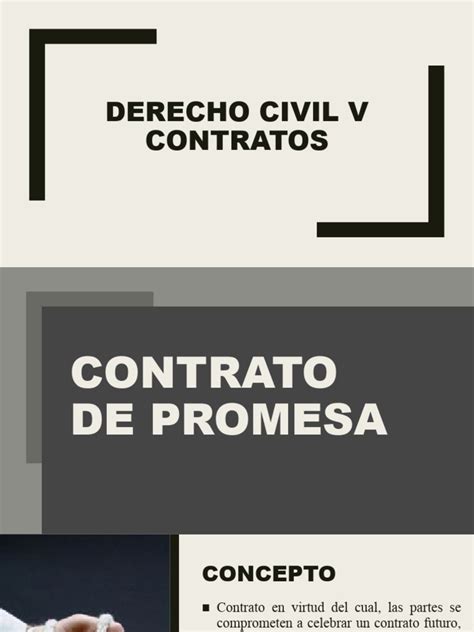 Derecho Civil V Contrato De Promesa Descargar Gratis Pdf Ley Común Derecho Privado