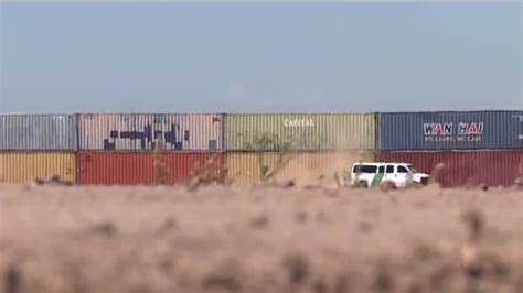 Shipping Containers Arrive In Nogales To Fill Border Gaps