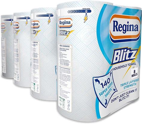 Regina Blitz Ply Kitchen Towel Rolls Jumbo Household Towel Sheets