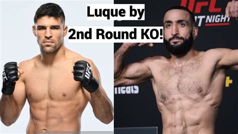 Belal Muhammad Vs Vicente Luque Prediction Ufc Fight Night Vegas 51 Youtube