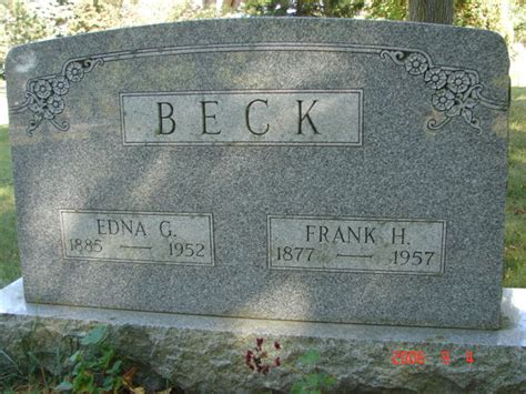 Edna Grace Crom Beck 1885 1952 Find A Grave Memorial