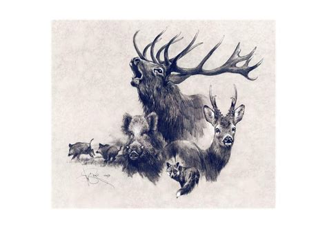 Classical Hunting Print Hunting Ts Hunting Art Hunting Decor Deer Hunting Deer Art