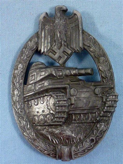 Silver Panzer Assault Badge By Hermann Aurich Griffin Militaria