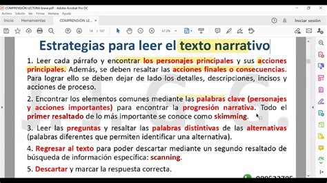 Cortito Estrategia Para Leer Textos Narrativos Youtube