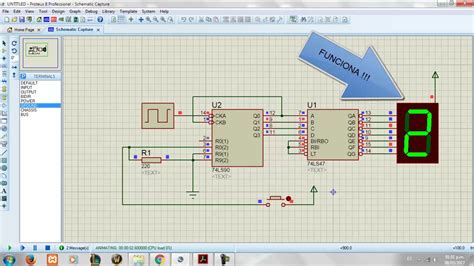 Contador De 0 A 9 En Proteus Youtube