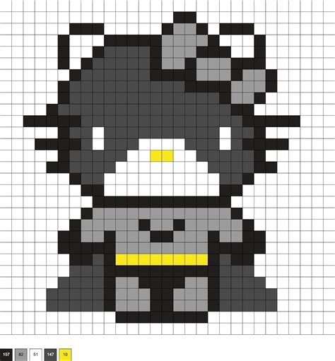 Hello Kitty Perler Beads (15+ Free Patterns!) | Pixel art, Spiderman ...