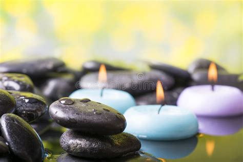 Spa with Zen garden stock image. Image of balance, candle - 119639335