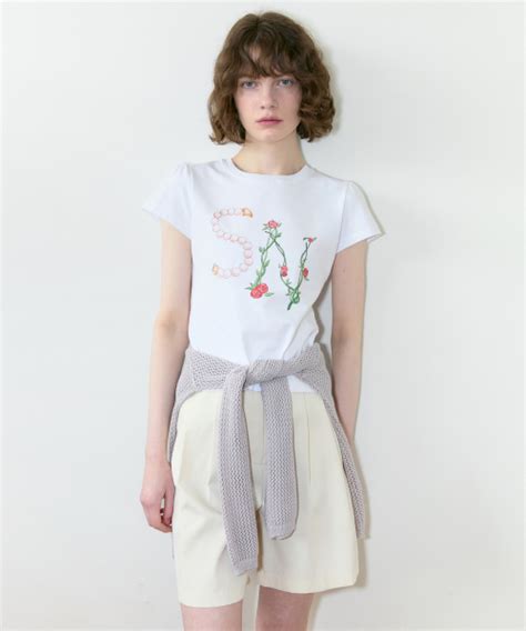 MUSINSA公式 SINOON SN Flower Puff T Shirt White