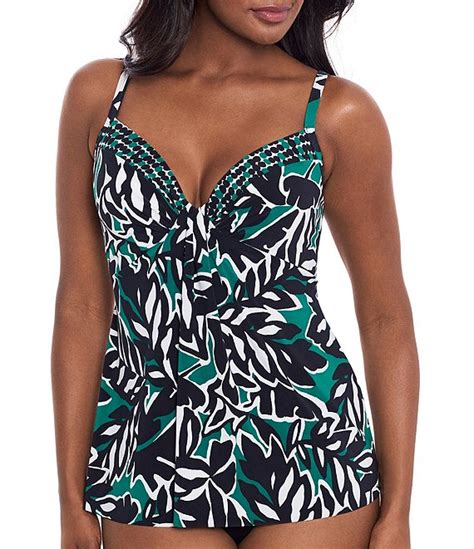 Miraclesuit Palma Verde Marina Printed Sweetheart Neck Underwire ...