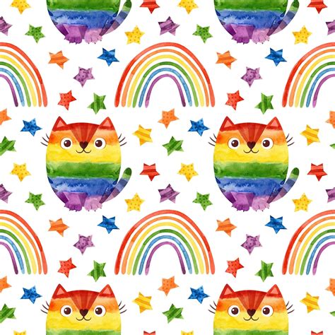 Premium Psd Lgbt Pride Month Seamless Pattern Lgbt Art Rainbow