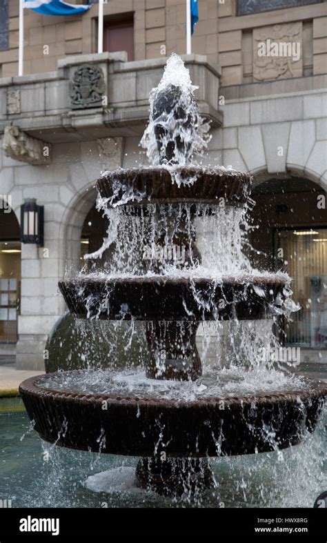 Water Fountain In Dundee Market Square Scotland Stock Photo Alamy