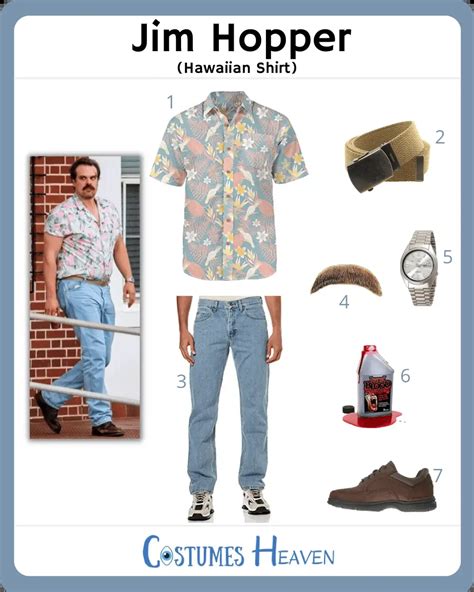 Jim Hopper Costume For Cosplay & Halloween 2024