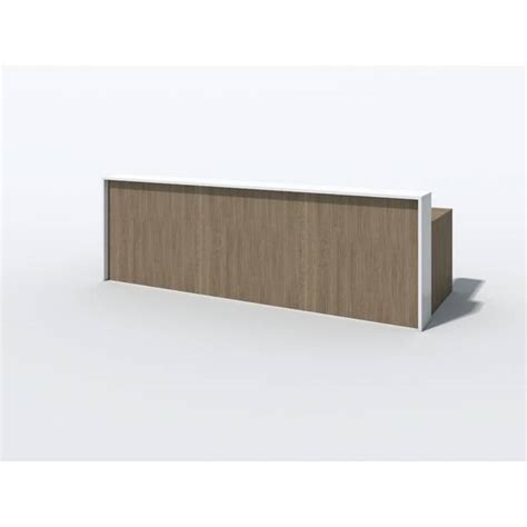 Orren Ellis Antek Person Rectangular Laminate Reception Desk Wayfair