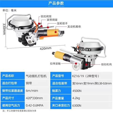 Kz Pneumatic Steel Belt Strapping Machine Official Website