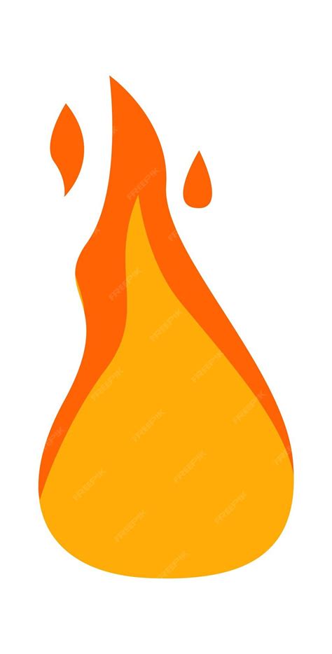 Premium Vector Flame Or Fire Icon Vector Illustration