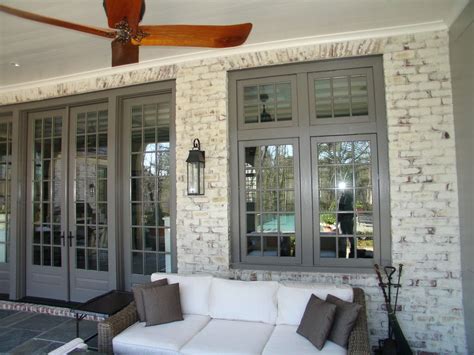 Whitewash Brick Traditional Porch Designs Atlanta Aria Ventilatori