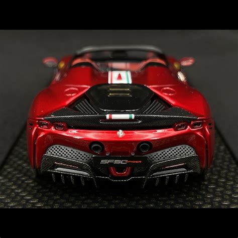 Ferrari SF90 Spider Pack Fiorano Metallic Rot 1 43 BBR Models BBRC256F