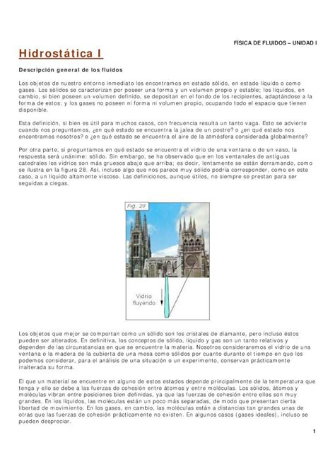 Pdf F Sica De Fluidos Unidad I Hidrost Tica I Tica Pdf Pdf