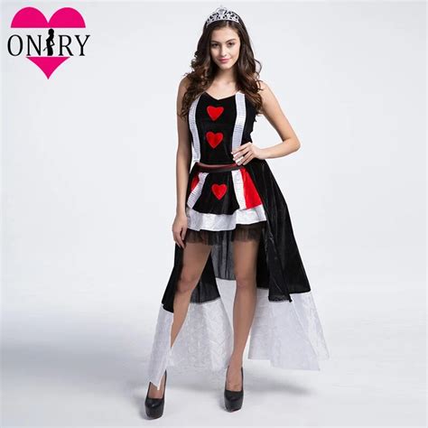 Carnival Party Games Club Plus Size Queen Of Hearts Costume Halloween Women Cosplay Sexy