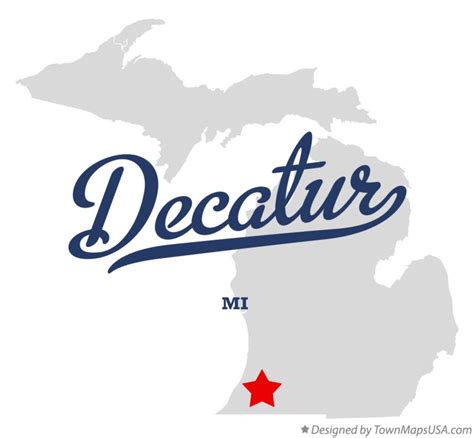 Map of Decatur, MI, Michigan