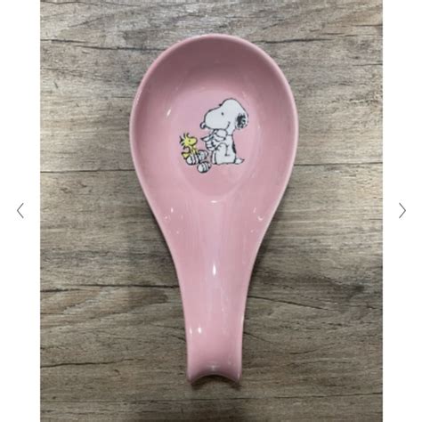 Peanuts Kitchen Peanuts Snoopy Ceramic Pink Spoon Rest Poshmark