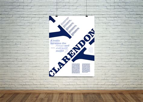 Clarendon Type Specimen Poster On Behance