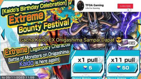 Gacha Banner Kaido EX Onigashima Bakalan Habis Berapa RD OPBR One