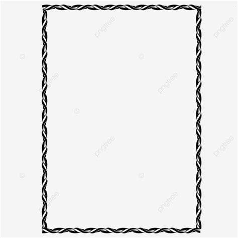 Black A4 Border Abstract, Black Border, Border, A4 Border PNG ...