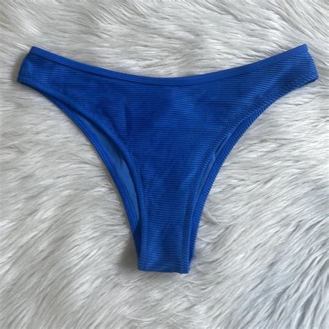 Cupshe Women S Blue Bikini And Tankini Bottoms Depop