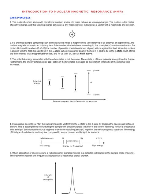 nmr1 Intro | PDF | Nuclear Magnetic Resonance | Physical Chemistry 