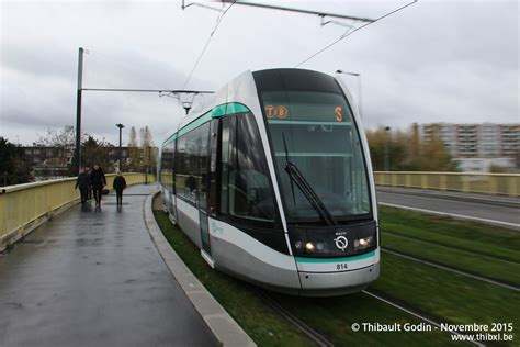 Tram Sur La Ligne T Ratp Pinay Sur Seine Photos De Trams Et