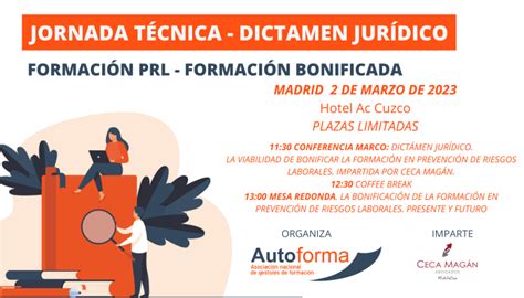 DICTÁMEN JURÍDIICO FORMACIÓN PRL FORMACIÓN BONIFICADA Autoforma