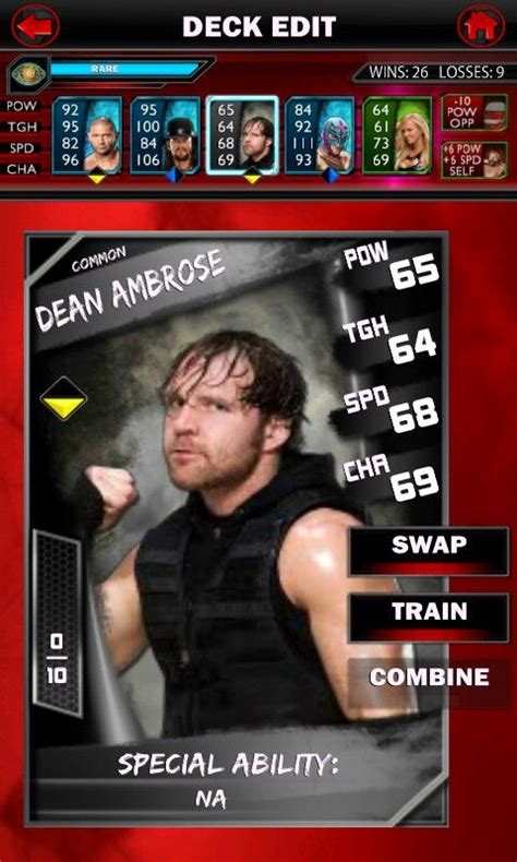 Dean Ambrose Wwe Supercard Dean Ambrose Wwe Dean