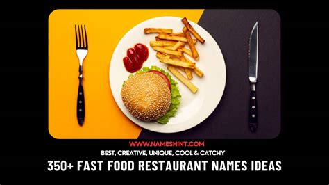 350 Fast Food Restaurant Names Ideas Names Hint