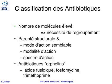 Ppt Antibiotiques Généralités Et Bon Usage Powerpoint Presentation