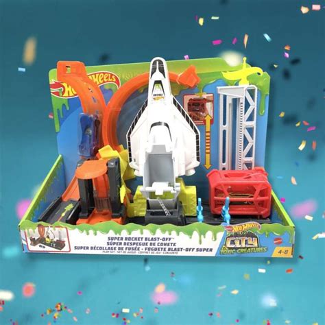 Jual Hot Wheels City Super Rocket Blast Off Space Shuttle Hotwheels Terbaru Di Seller Nonnapik