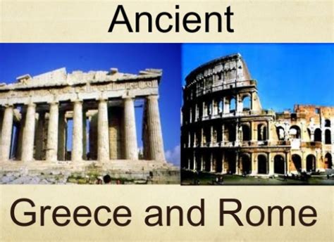 Greco Greece And Roman Culture Conscious Lifestyle Education