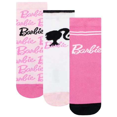 Barbie Socks Pack Of 3 Sizes 5 8