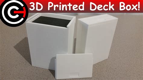 3d Printed Trading Card Deck Box Youtube