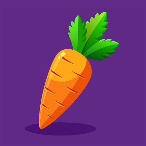 Premium Vector Carrot With Ripe Leaves 3d Vector Illustration