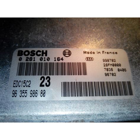 ECU BOSCH EDC15C2 6 1 0281010164 CITROEN XSARA I 2 0 HDI 81KW 110HP RHZ