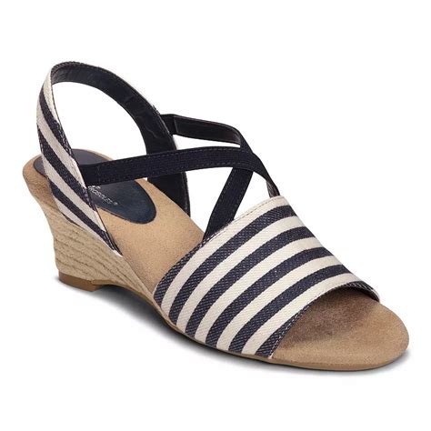 A2 By Aerosoles Womens Nautical Wedge Sandals